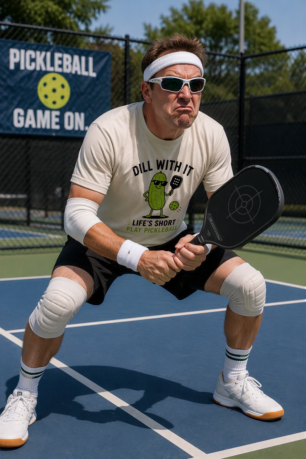 Dill With it - Pickleball Funny Graphic T-Shirt
