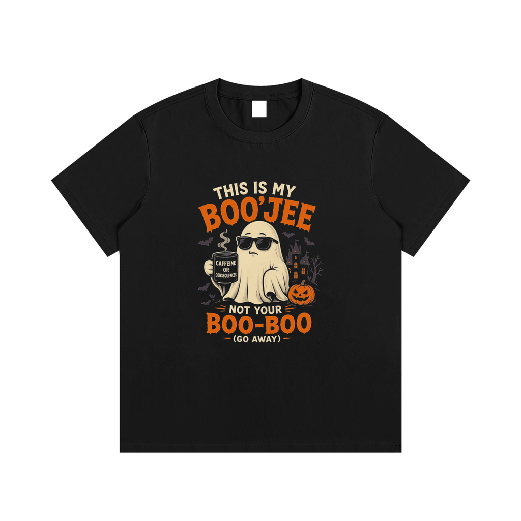 Boo-Jee - Halloween Funny Graphic T-Shirt