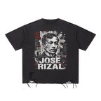 Jose Rizal - Snow Washed Raw-Hem T-Shirt