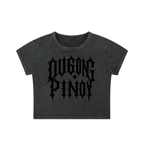 Dugong Pinoy - Women Snow Washed Crop Top