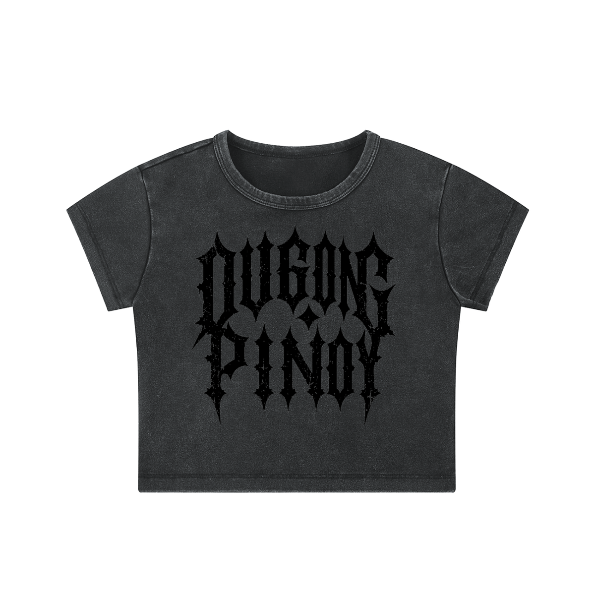 Dugong Pinoy - Women Snow Washed Crop Top