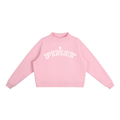 PINAY - Women Fleece Mock-Neck Crew Sweatshirt