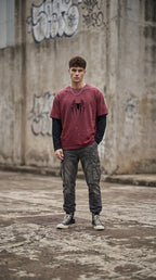 Spidey - Unisex Vintage Wash Distressed Layer T-Shirt