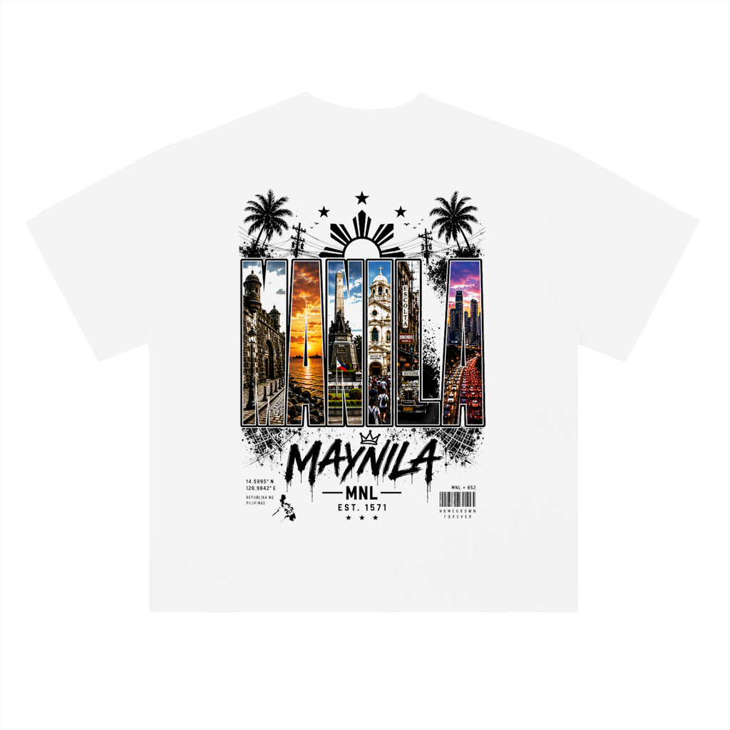 Manila - Heavyweight Drop Shoulder Cotton T-Shirt