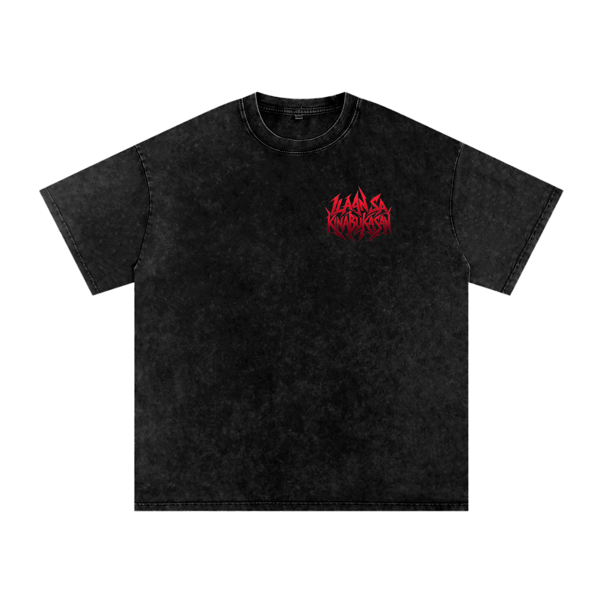 Ilaan sa Kinabukasan - Snow Washed Oversized Cotton T-Shirt