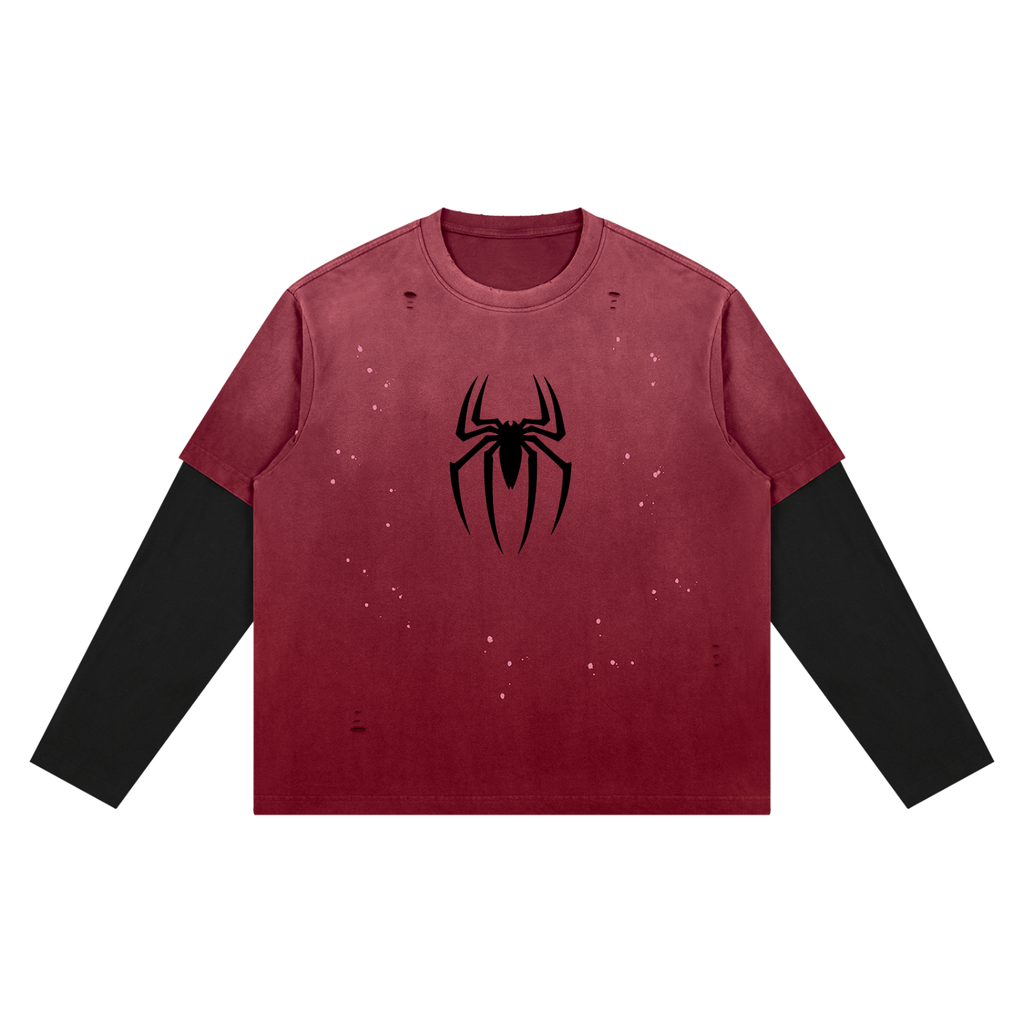 Spidey - Unisex Vintage Wash Distressed Layer T-Shirt