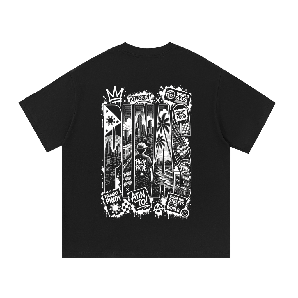 PINAS - Men's Premium Cotton T-Shirt, Black