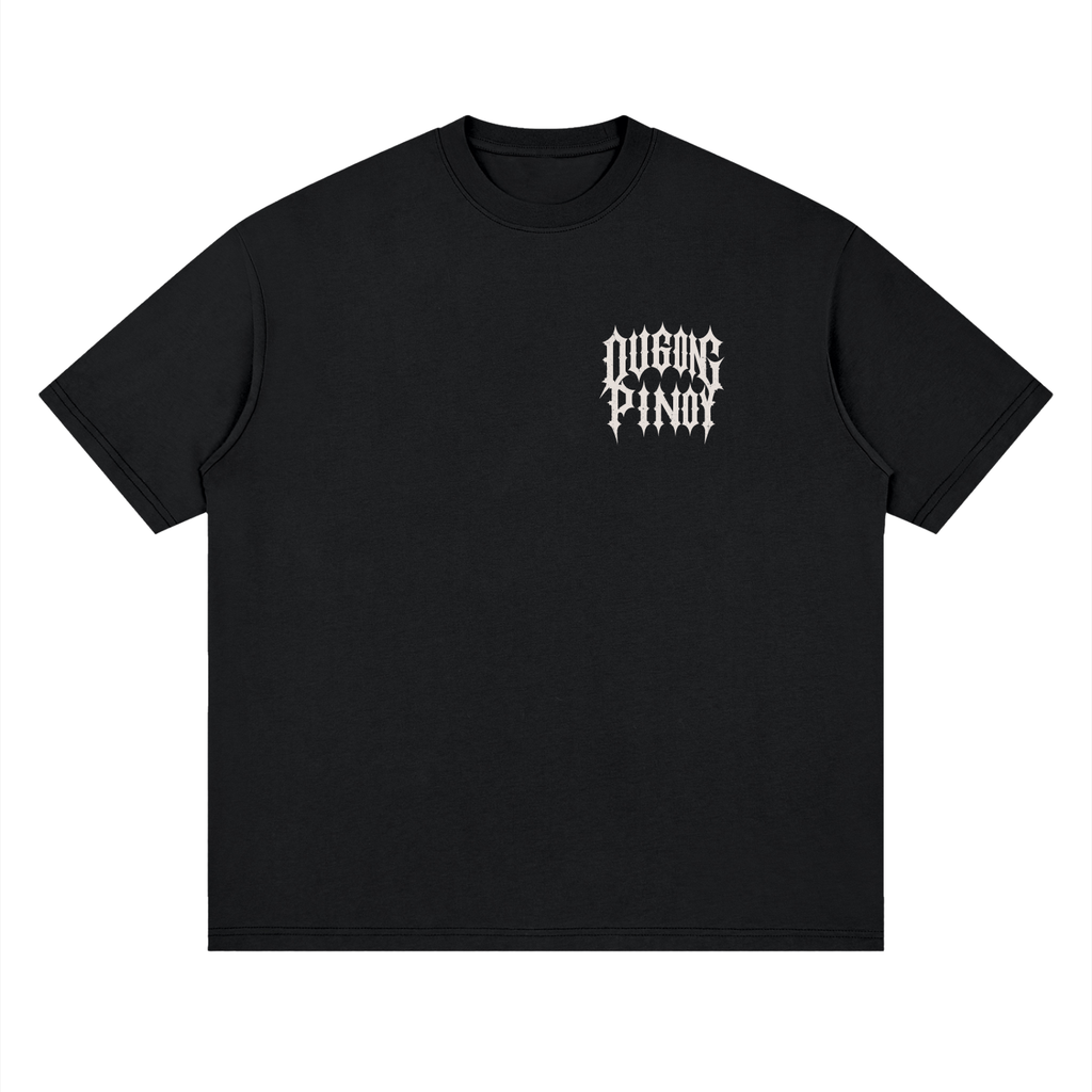 Dugong Pinoy - Streetwear Loose Drop Shoulder T-Shirt, Black