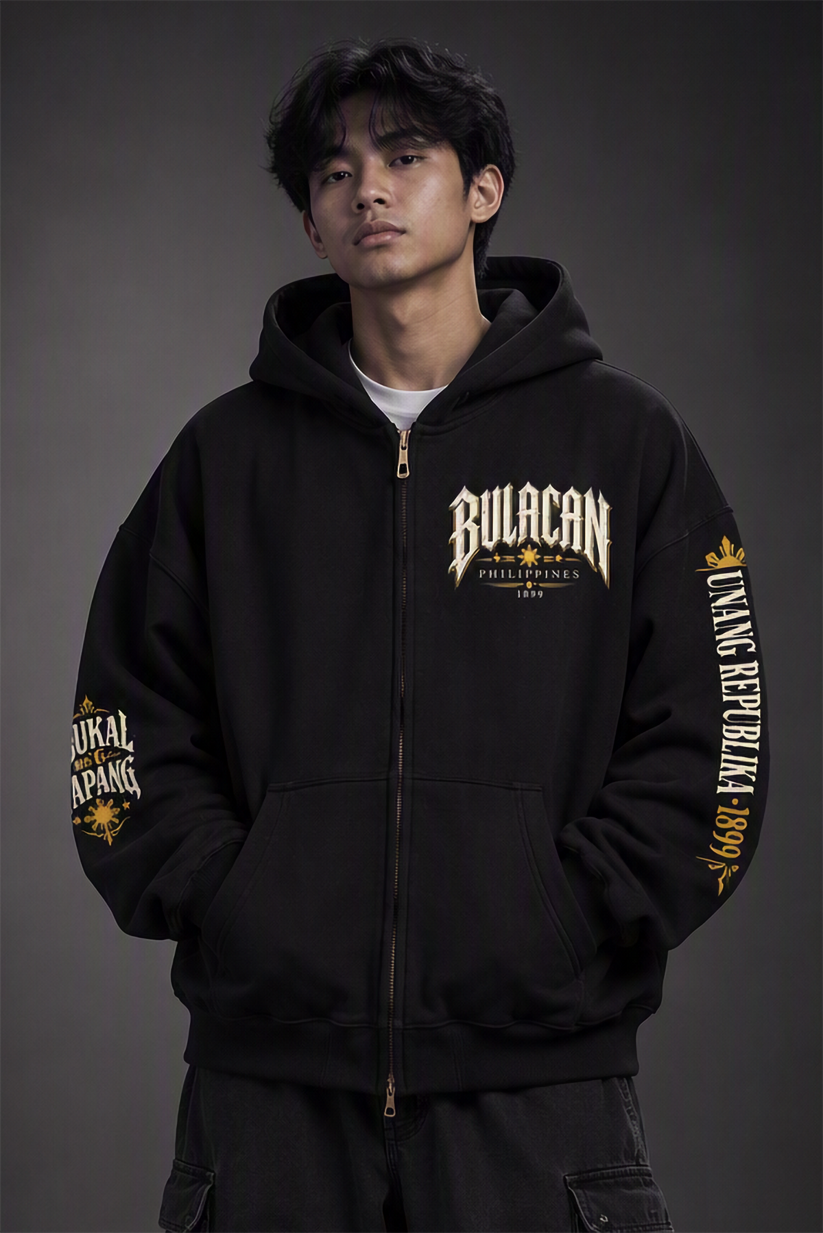 Bulacan - Oversized Fleece Boxy Full-Zip Hoodie