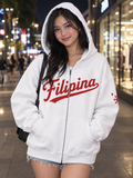 Filipina - Heavyweight Brushed Fleece Full-Zip Hoodie