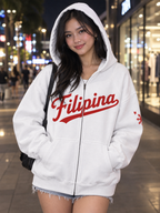 Filipina - Heavyweight Brushed Fleece Full-Zip Hoodie
