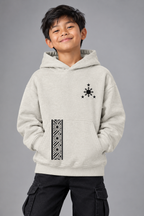 Pinoy Stripe - Youth Pullover Fleece Hoodie, Natural Heather