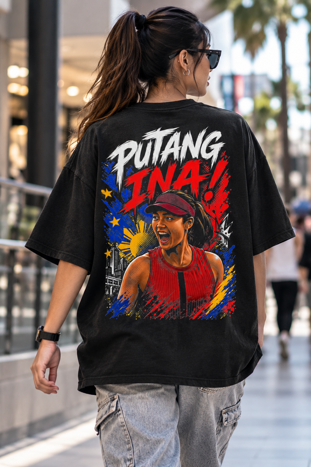 Putang Ina - Alex Streetwear Loose Drop Shoulder T-Shirt