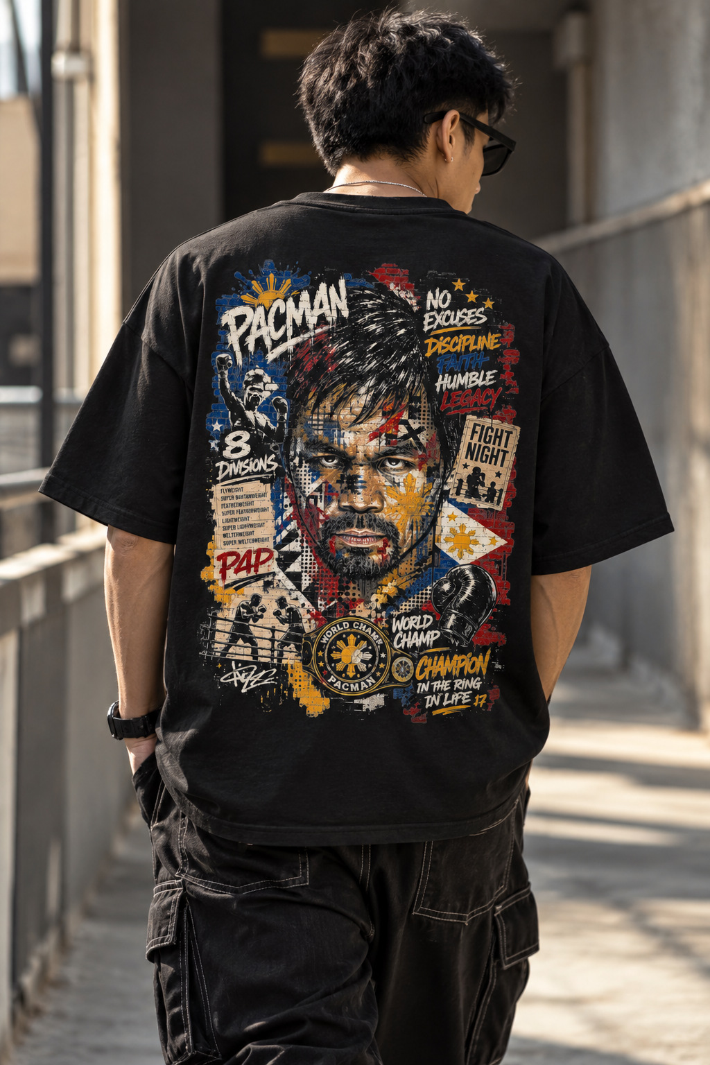 Pac-Man - Manny Streetwear Loose Drop Shoulder T-Shirt