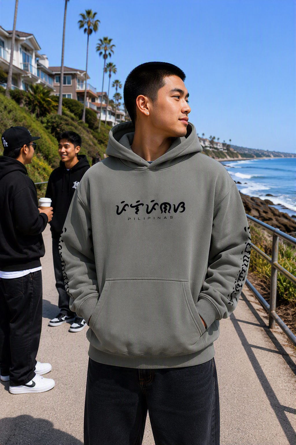 Baybayin - Oversize Fleeced Hoodie