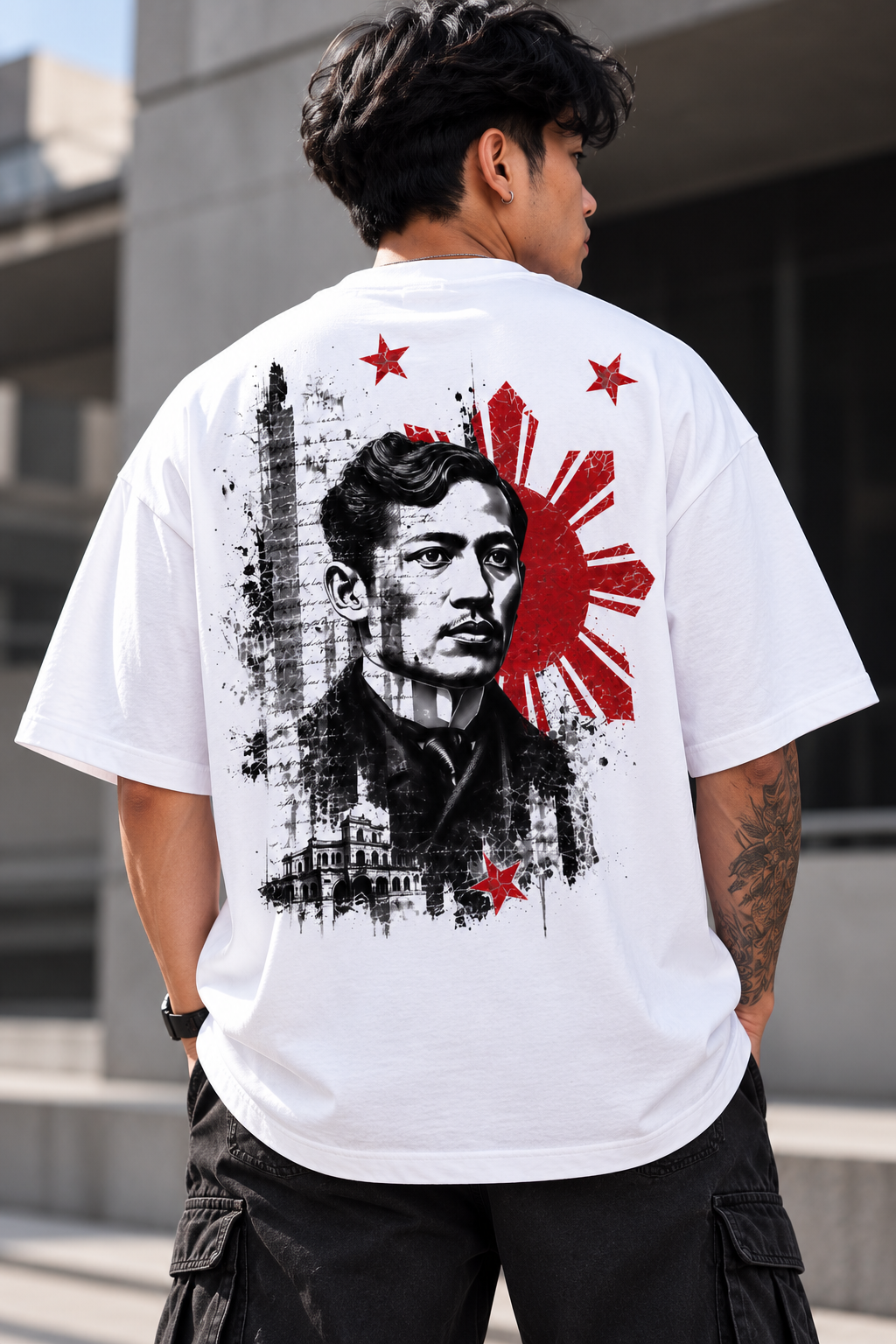 Jose Rizal - Streetwear Loose Drop Shoulder T-Shirt