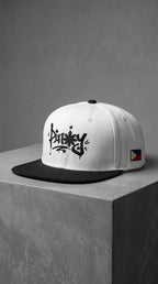 Pinoy Graffiti - Snapback Hat, White/Black