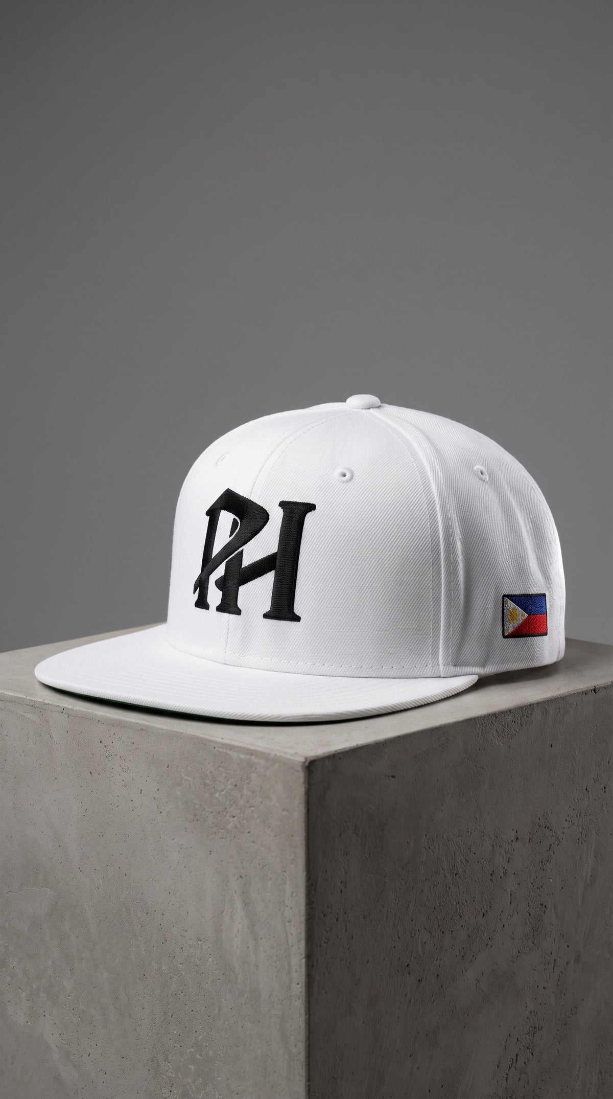 PH - Snapback Hat, White