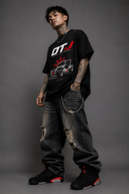 OTJ - Owner Type Jeepney Hot Rod - Streetwear Loose Drop Shoulder T-Shirt