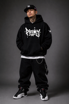 Pinoy 'To - Oversize Fleeced Boxy Hoodie, Black