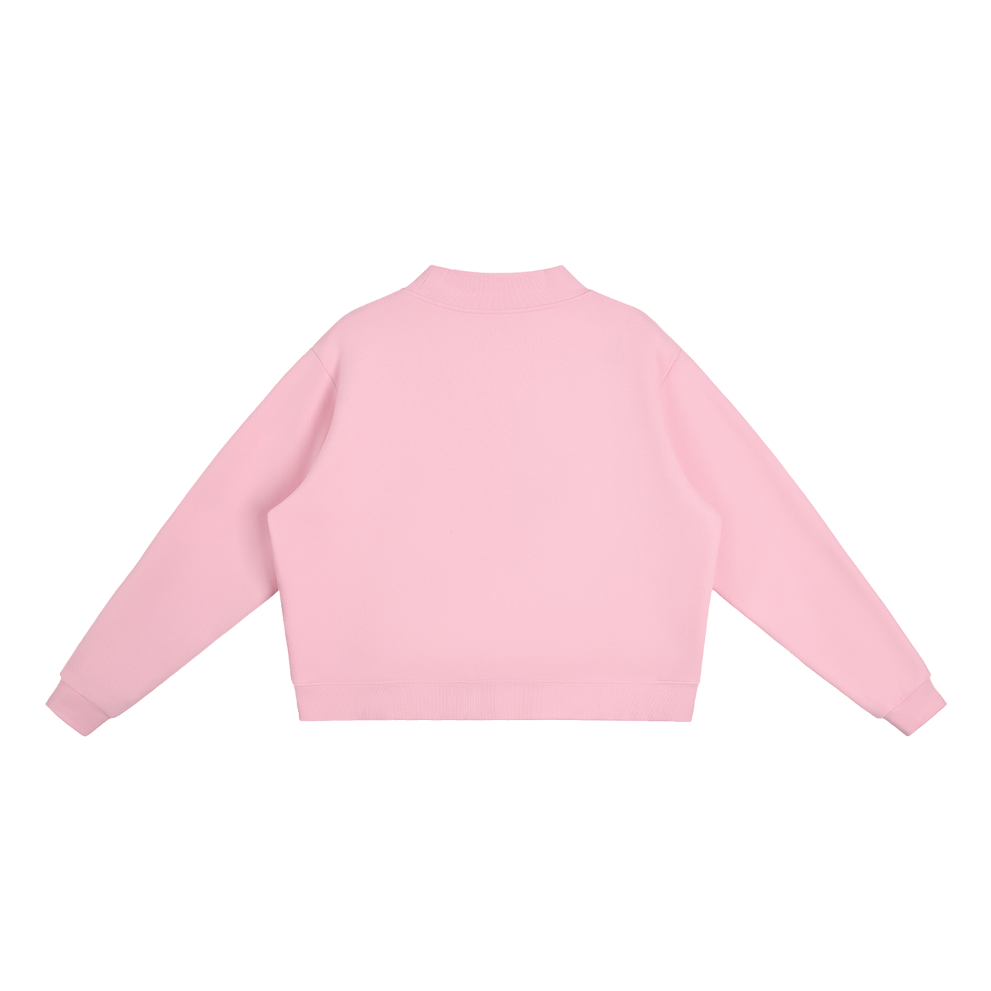 PINAY - Women Fleece Mock-Neck Crew Sweatshirt