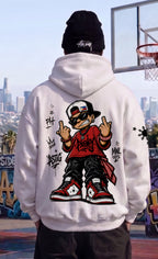 Pinoy 'To - Oversize Fleeced Boxy Hoodie, White