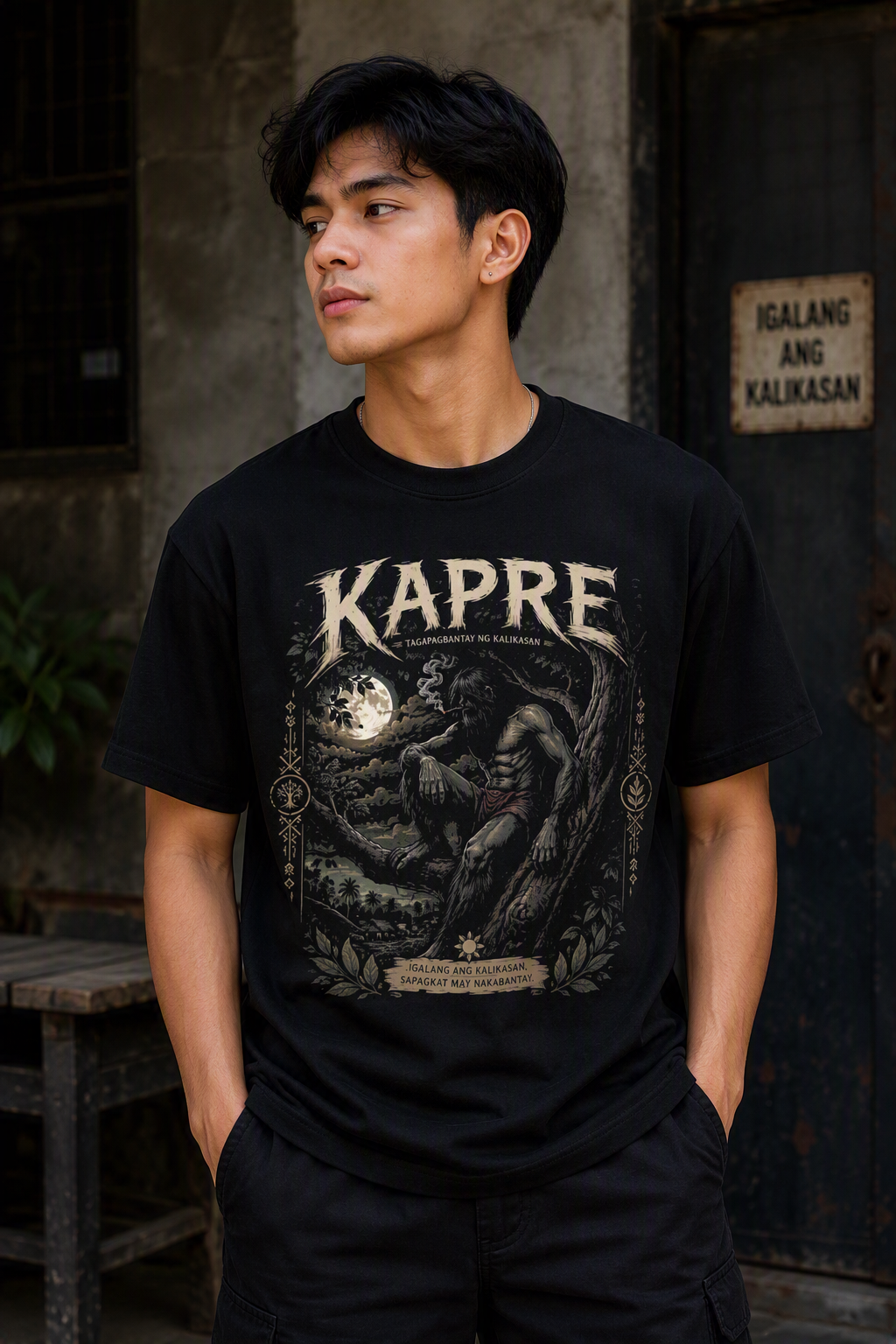 Kapre -  Unisex Premium Cotton T-Shirt, Halloween