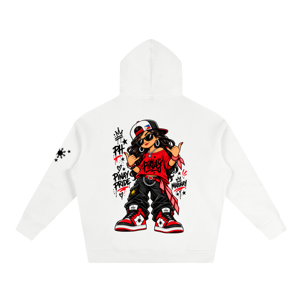 Pinay Graffiti - Oversize Fleeced Hoodie