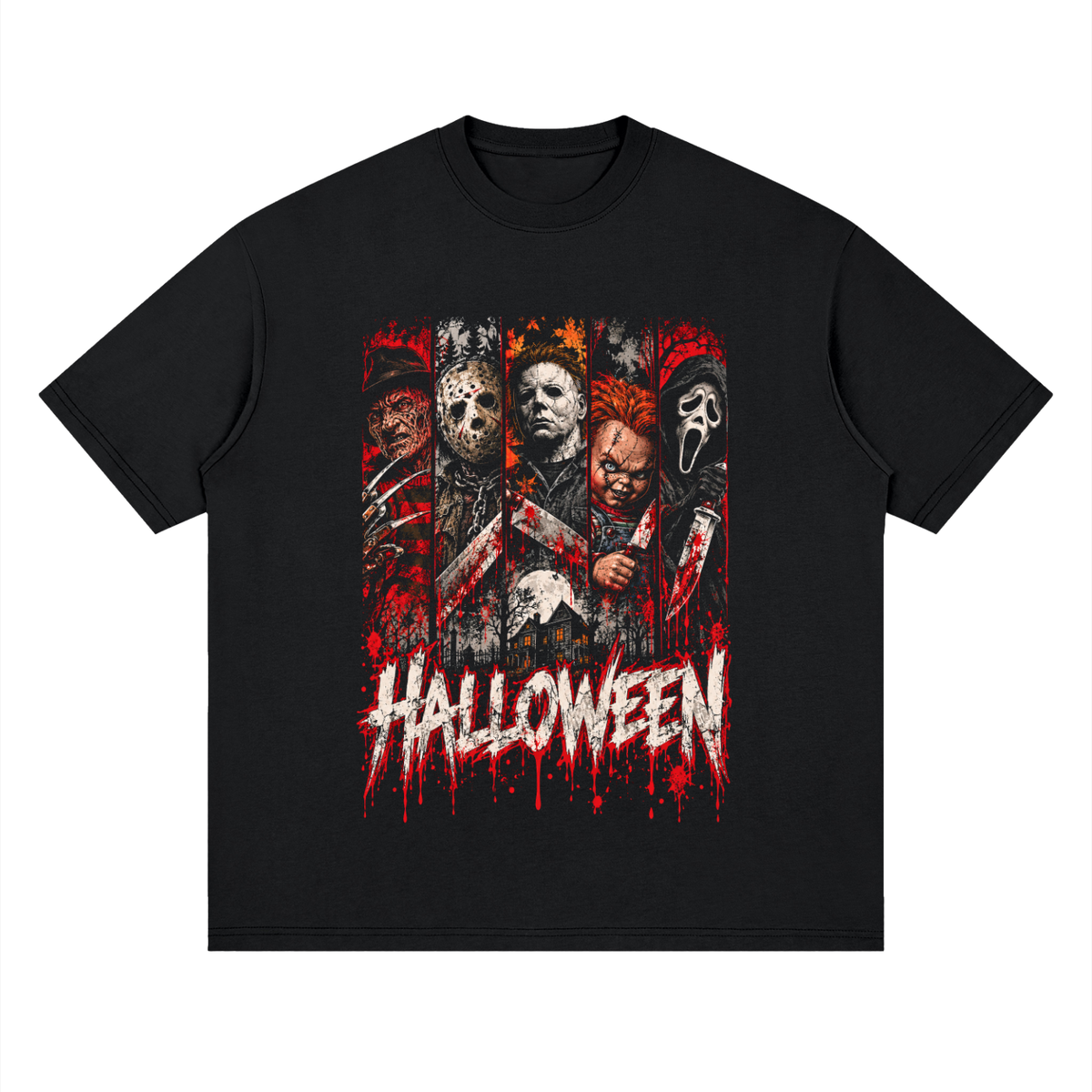 Halloween - Streetwear Loose Drop Shoulder T-Shirt