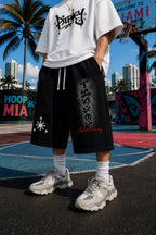 Lakas Pinoy - Relaxed Drawstring Three-quarter Sweatpants