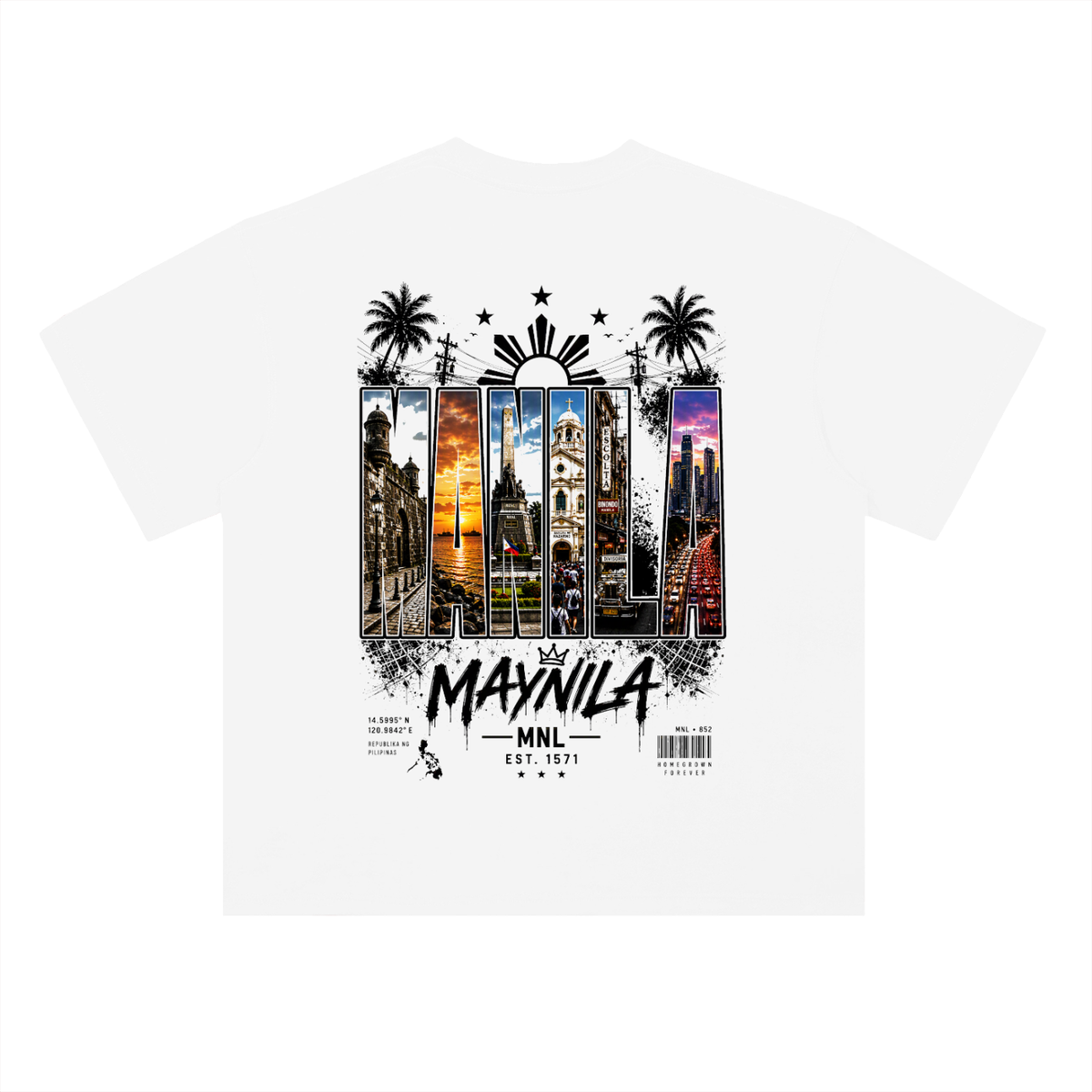 Manila - Heavyweight Drop Shoulder Cotton T-Shirt
