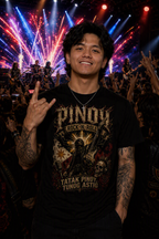 Pinoy Rock-N-Roll - Premium Cotton T-Shirt, Black