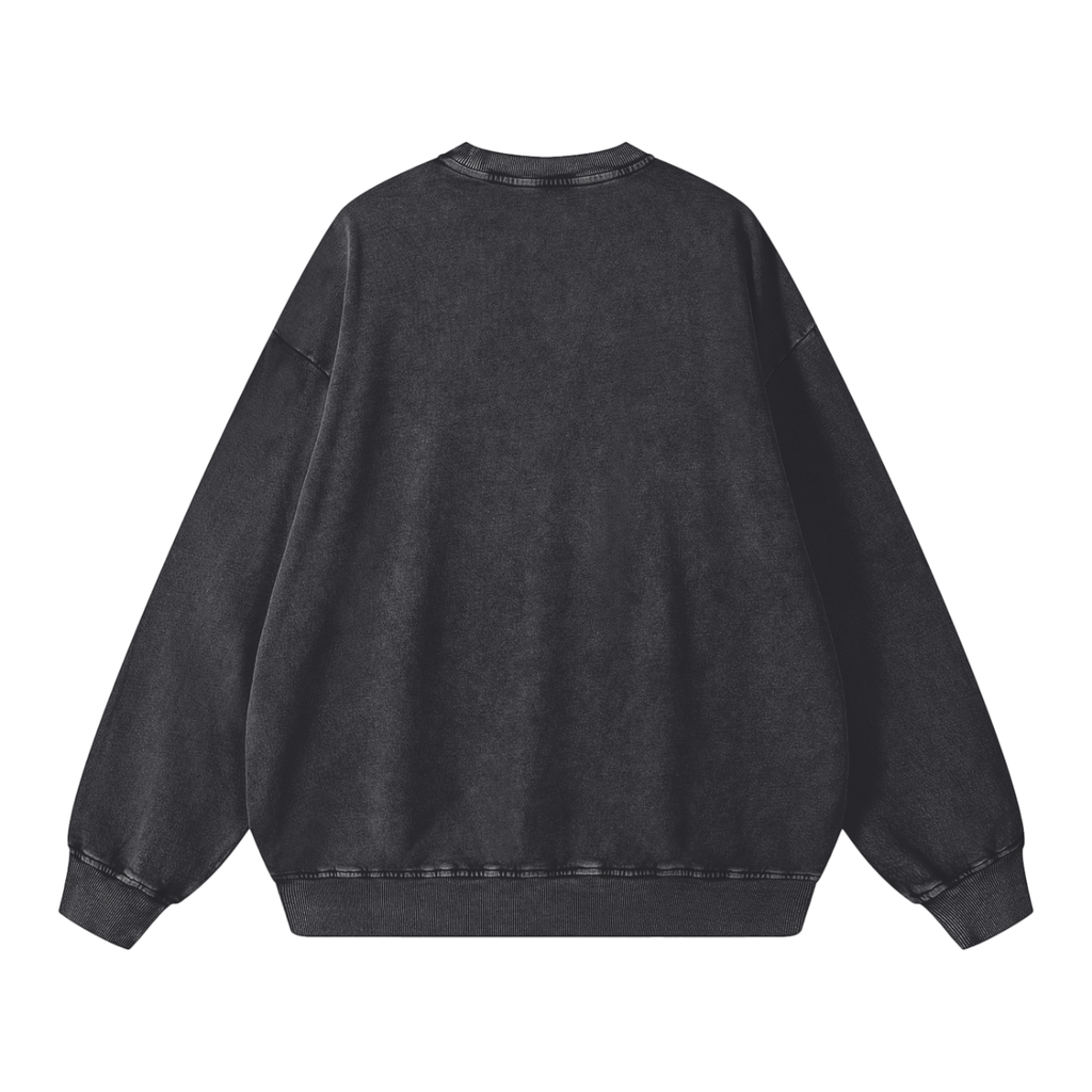 Batangueño - Barako Mentality Snow Washed Oversized Sweatshirt