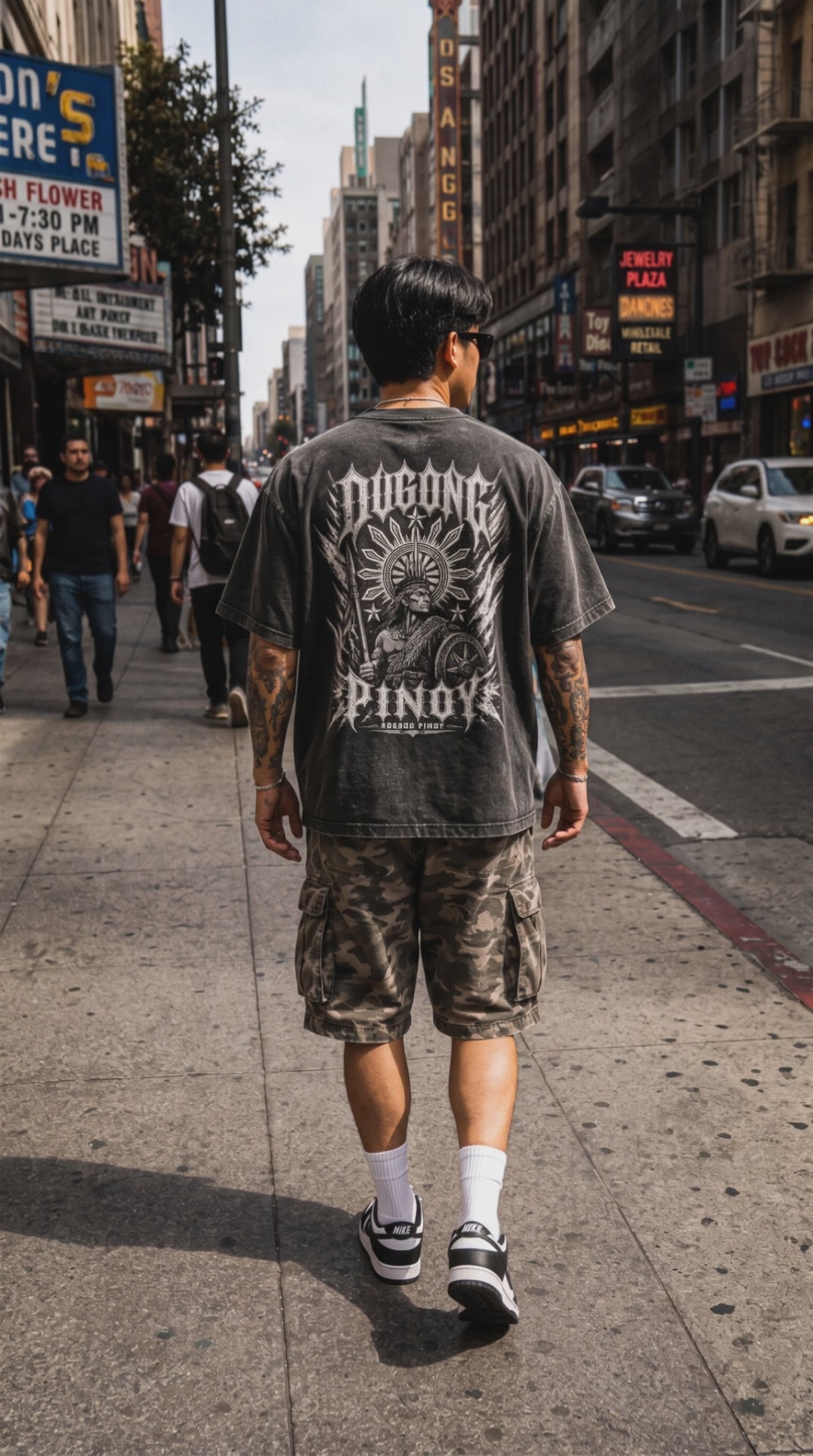 DUGONG PINOY - Snow Washed Oversized Tee