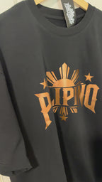PILIPINO - Boxy T-Shirt, HTV(Heat Transfer Vinyl), Bronze